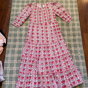 Pink City Prints Rose Dress S